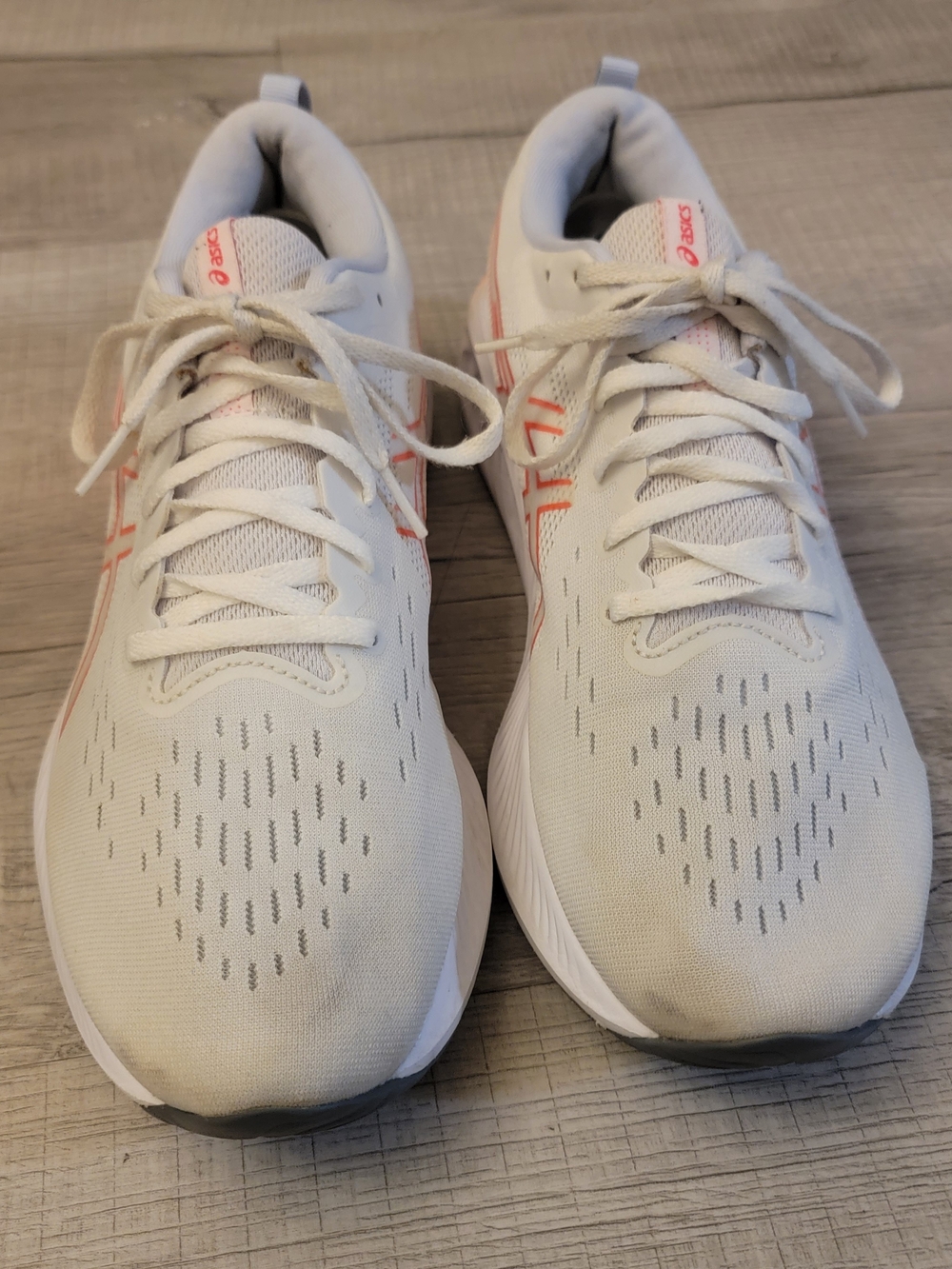ASICS Women's White/Light Pink Running Shoes